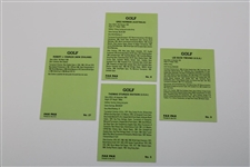 (4) Four British Open Champions Signed Golf Cards Watson, Charles, Norman & Trevino JSA ALOA
