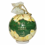 Masters Tournament Ceramic Holiday Ornament Green Goldenbell in Box