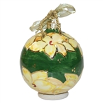 Masters Tournament Ceramic Holiday Ornament Green Goldenbell in Box