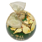 Masters Tournament Ceramic Holiday Ornament Green Goldenbell in Box