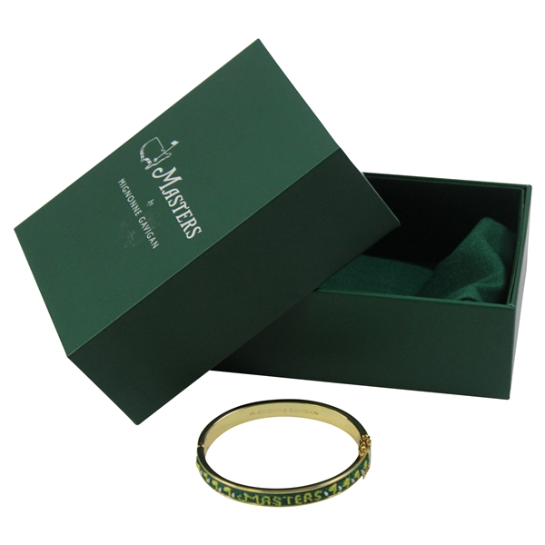 Masters Tournament Mignonne Gavigan Masters Green Bangle in Original Bag/Box
