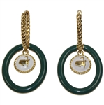 Masters Tournament Capucine De Wulf Link Earrings in Original Bag/Box