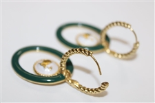 Masters Tournament Capucine De Wulf Link Earrings in Original Bag/Box