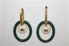 Masters Tournament Capucine De Wulf Link Earrings in Original Bag/Box