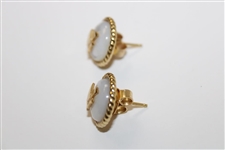 Masters Tournament Capucine De Wulf Stud Pearl Earrings in Original Bag/Box