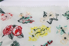 Mignonne Gavigan Masters Tournament Floral Scarf Necklace White