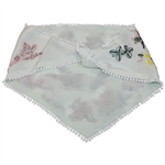 Mignonne Gavigan Masters Tournament Floral Scarf Necklace White