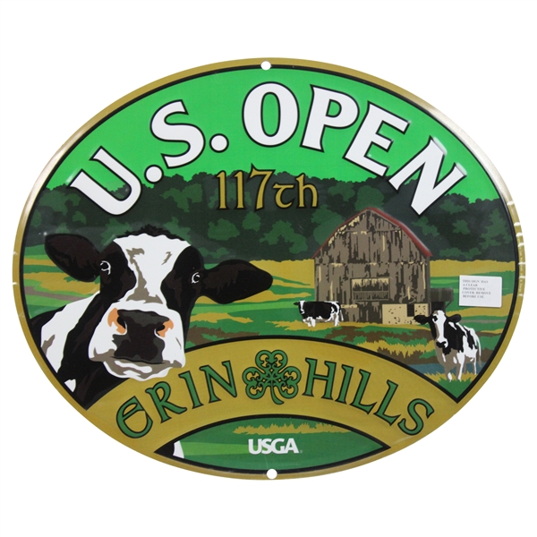 2017 US Open at Erin Hills USGA Oval Metal Display Sign 