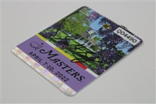 Scottie Scheffler Signed 2022 Masters SERIES Badge #Q04490 JSA ALOA