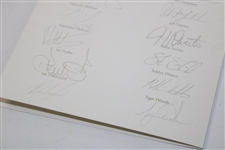 2010 Ryder Cup at Celtic Manor USA & Europe Teams Signed Gala Dinner Menu JSA ALOA