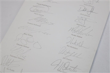 2010 Ryder Cup at Celtic Manor USA & Europe Teams Signed Gala Dinner Menu JSA ALOA
