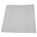 2010 Ryder Cup at Celtic Manor USA & Europe Teams Signed Gala Dinner Menu JSA ALOA