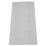 2010 Ryder Cup at Celtic Manor USA & Europe Teams Signed Gala Dinner Menu JSA ALOA