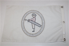 2002 US Open at Bethpage Black Embroidered White Flag - Tiger Woods Win