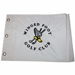 Winged Foot Golf Club Embroidered White Flag 