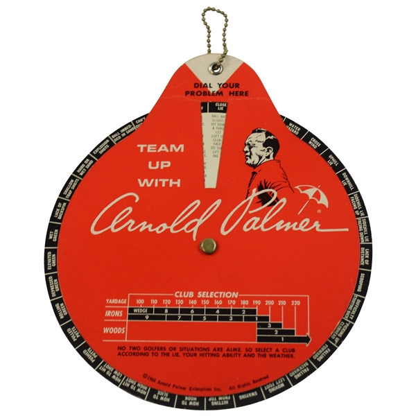 1966 Arnold Palmer Causes & Corrections For All Shots Correction Wheel 