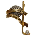 1982 Bob Hope Classic Golf Club Gold And Silver Brooch Pin