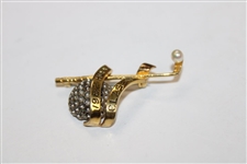 1982 Bob Hope Classic Golf Club Gold And Silver Brooch Pin