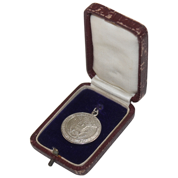 1963 United States Golf Association Sterling Silver Golf Medal - Winner Robert S. Campbell