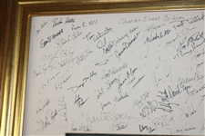 2000 US Amateur Championship Field Signed Print w/Champ Quinney JSA ALOA
