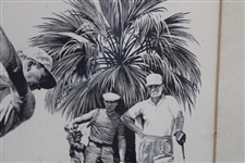 Circa 1961 Anthony Ravielli Golf Illustration - Framed 