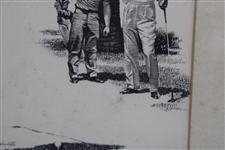 Circa 1961 Anthony Ravielli Golf Illustration - Framed 