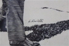 Circa 1961 Anthony Ravielli Golf Illustration - Framed 