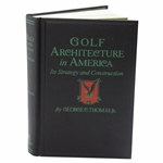  Golf Architecture In America Book By George C. Thomas Sleeping Bear Press Edition