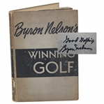 Byron Nelson Signed 1946 Winning Golf 1st Ed Book JSA #AB82007