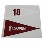 2023 US Open at Los Angles Country Club Embroidered Red/White Pennant Flag
