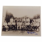 Gene Sarazen Signed 1933 Ryder Cup Presentation Photo w/Inscription The Squire 1993 JSA #II89662