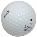 Jack Nicklaus Personal Used & Marked JACK Maxfli Golf Ball