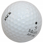 Jack Nicklaus Personal Used & Marked 'JACK' Maxfli Golf Ball