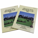 Two (2) 1985 Ryder Cup at The Belfry Official Programs