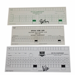 1970, 1986 & 2002 PGA Championship Official Scorecards - Champs Tway & Beem Signed