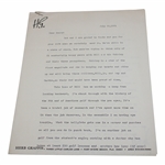 Herb Graffis  Signed 2 Page Typed 1971 Letter to Henry Cotton on Herb Graffis Stationary