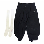 Payne Stewart Tournament Black Top-Flite Golf Pants with White NFL Socks