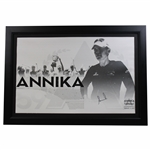 Annika Sorenstam Signed Career LPGA Achievements Poster - Framed JSA ALOA