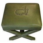 Augusta National GC Berckmans Place Masters Ltd Ed Emerald Leather Ottoman