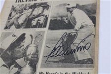 Lee Trevino Signed Sunday News Trevino Repeats Headline July 1972 Newspaper  JSA ALOA