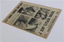 Lee Trevino Signed Sunday News Trevino Repeats Headline July 1972 Newspaper  JSA ALOA