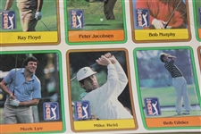 1981 Donruss Golf Set Half Sheet w/Jack Rookie & Stats Leader - Poor Condition