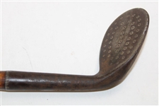 H.R. Chestney Burnham Beeches LH Smooth Face Offset Niblick w/Crack In Shaft & No Grip