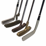 Lot Of Five (5) Putters, Ping Pal, Bulls Eye #054A, Wilson Augusta Putter w/Original Grip, Bristol Oakmont & Cobra Putter w/Original Grip