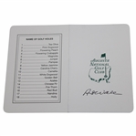 Art Wall Signed Augusta National Golf Club Scorecard JSA ALOA