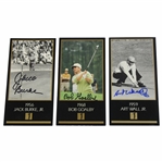 Burke, Goalby & Wall Signed Champions Of Golf The Masters Collection Cards JSA ALOA
