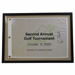 George Bush Signed Friends of Hermann Pk 2nd Ann. Golf Tournament Flag - Framed JSA ALOA