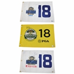 Ken Tanigawa, Tom Wargo & Hale Irwin Signed Senior PGA Championship Flags ALL BECKETT COA