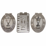 1998, 1998 & 1999 PGA Senior Championship at PGA National Golf Club Commemorative Badges/Clips