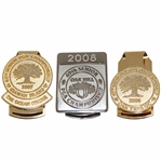 2006, 2007 & 2008 PGA Senior Championship Commemorative Badges/Clips - Kiawah-Oak Tree-Oak Hill